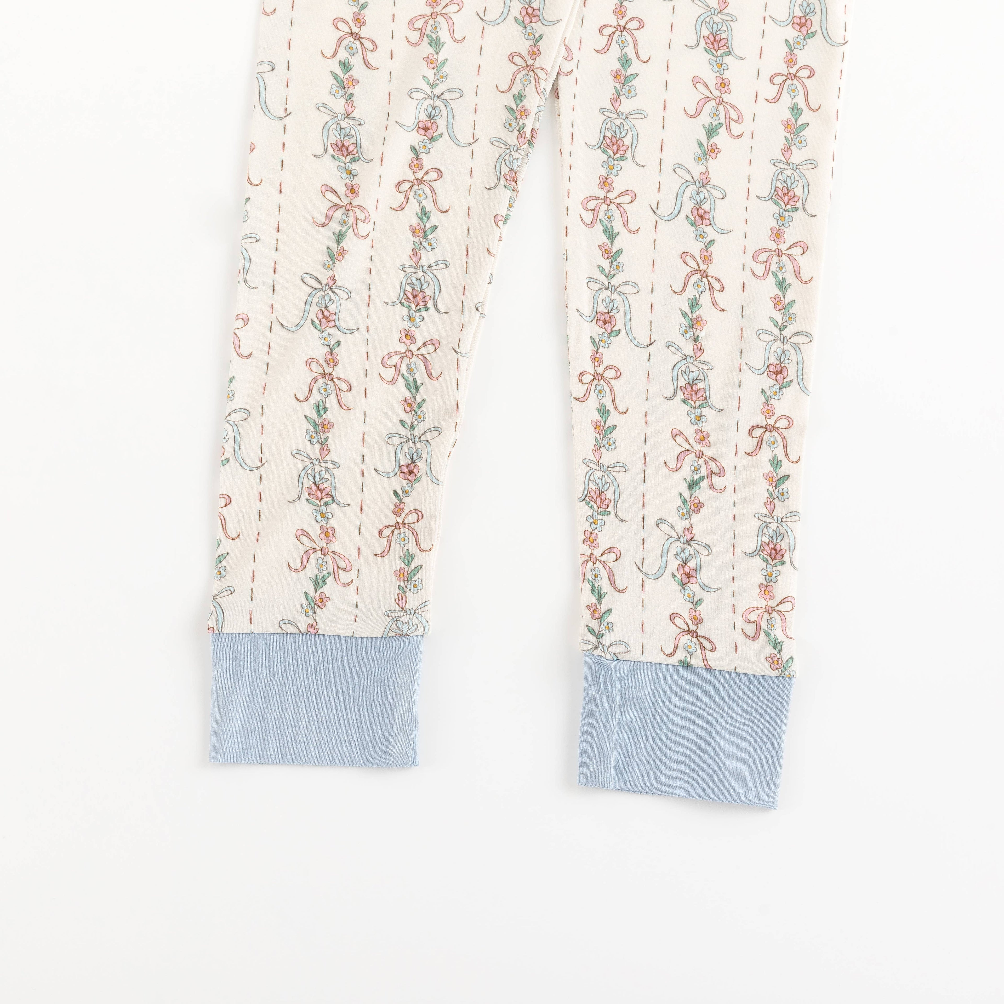 Bow Blossom (Long Sleeve PJ): 2T