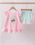 Strawberry Applique Knit Set 12 Months