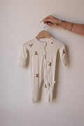 Bamboo Zip Pajamas | Teddy: 6-12 Months