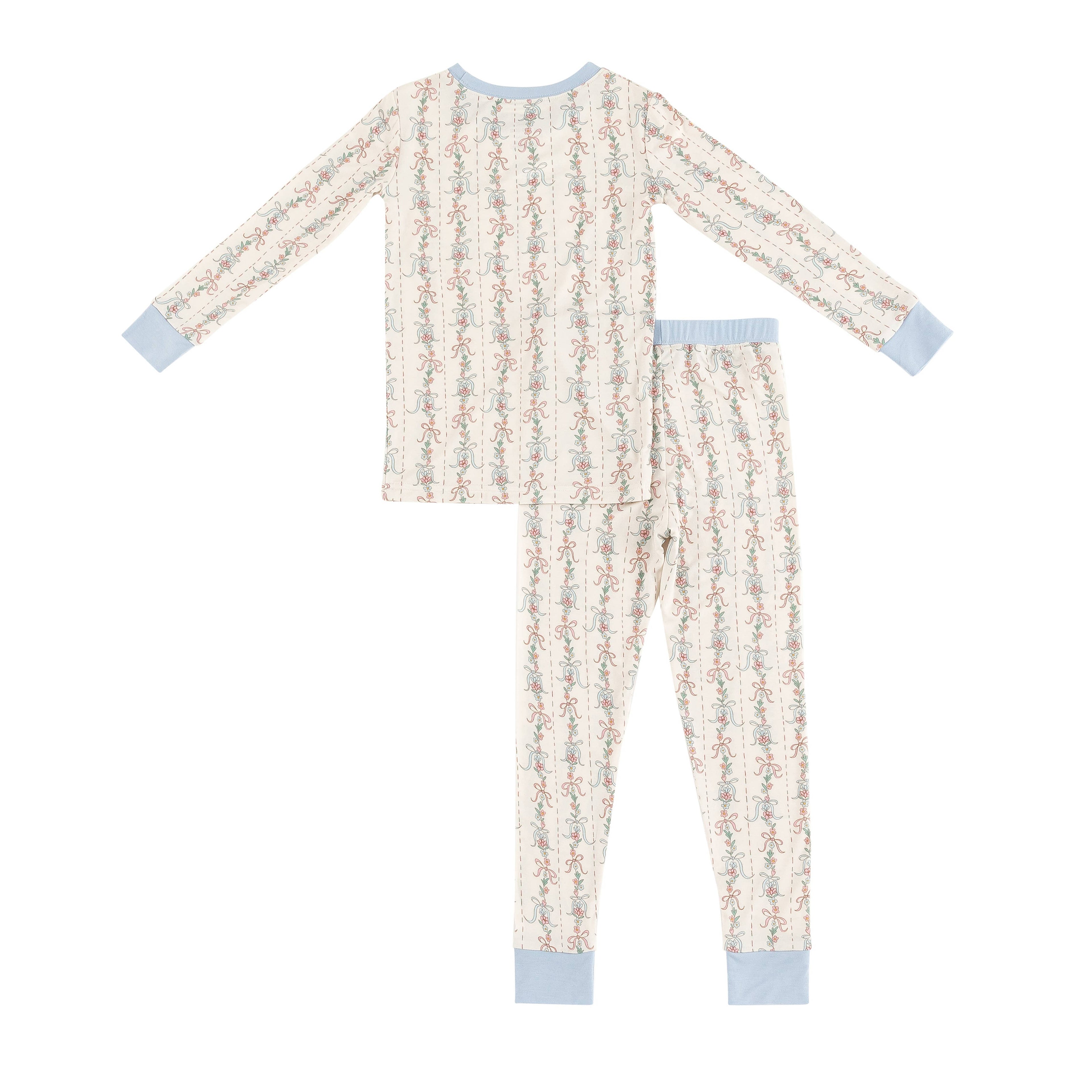 Bow Blossom (Long Sleeve PJ): 2T
