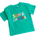 Sun & Snacks Kids Organic Cotton Tee: GRASS / 2-3y