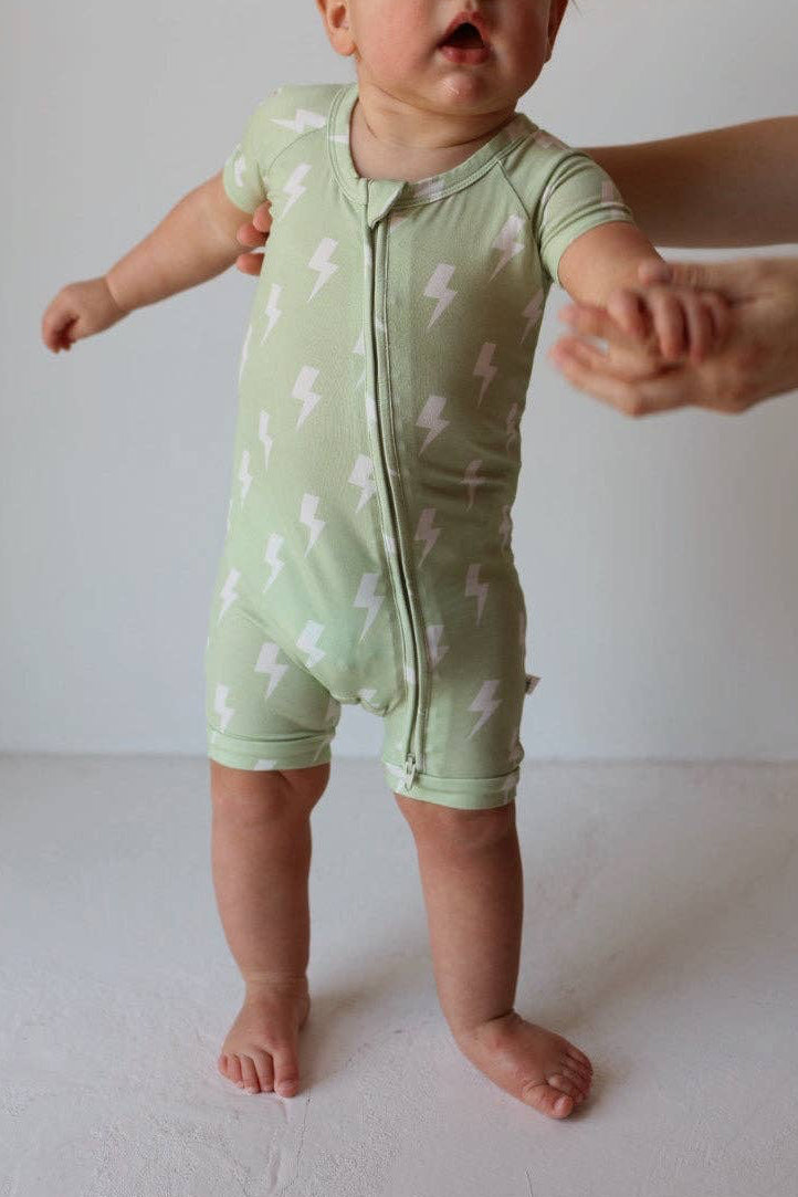 Shortie Bamboo Zip | Flash: 6-12 Months