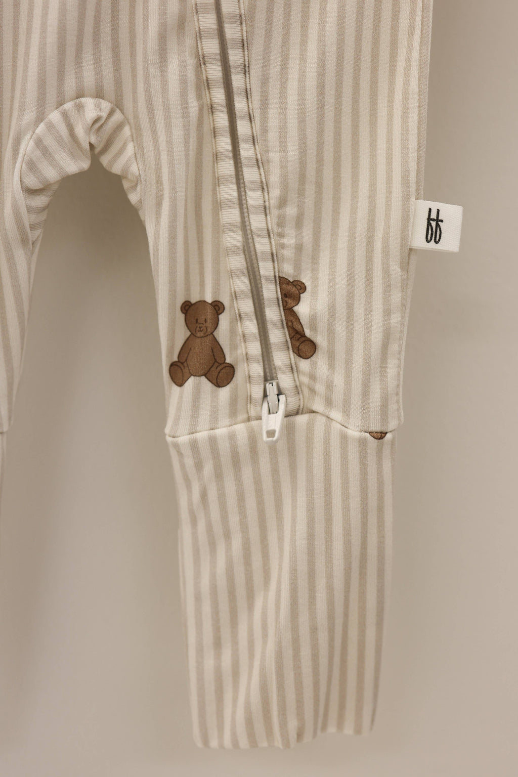 Bamboo Zip Pajamas | Teddy: 6-12 Months