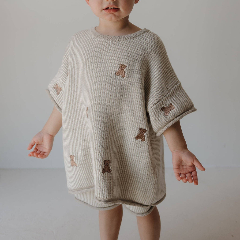 Knit Short Set | Teddy: 4/5 Years