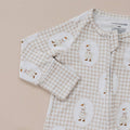 Bamboo Zip Romper | Gingham & Goose: 12-18M