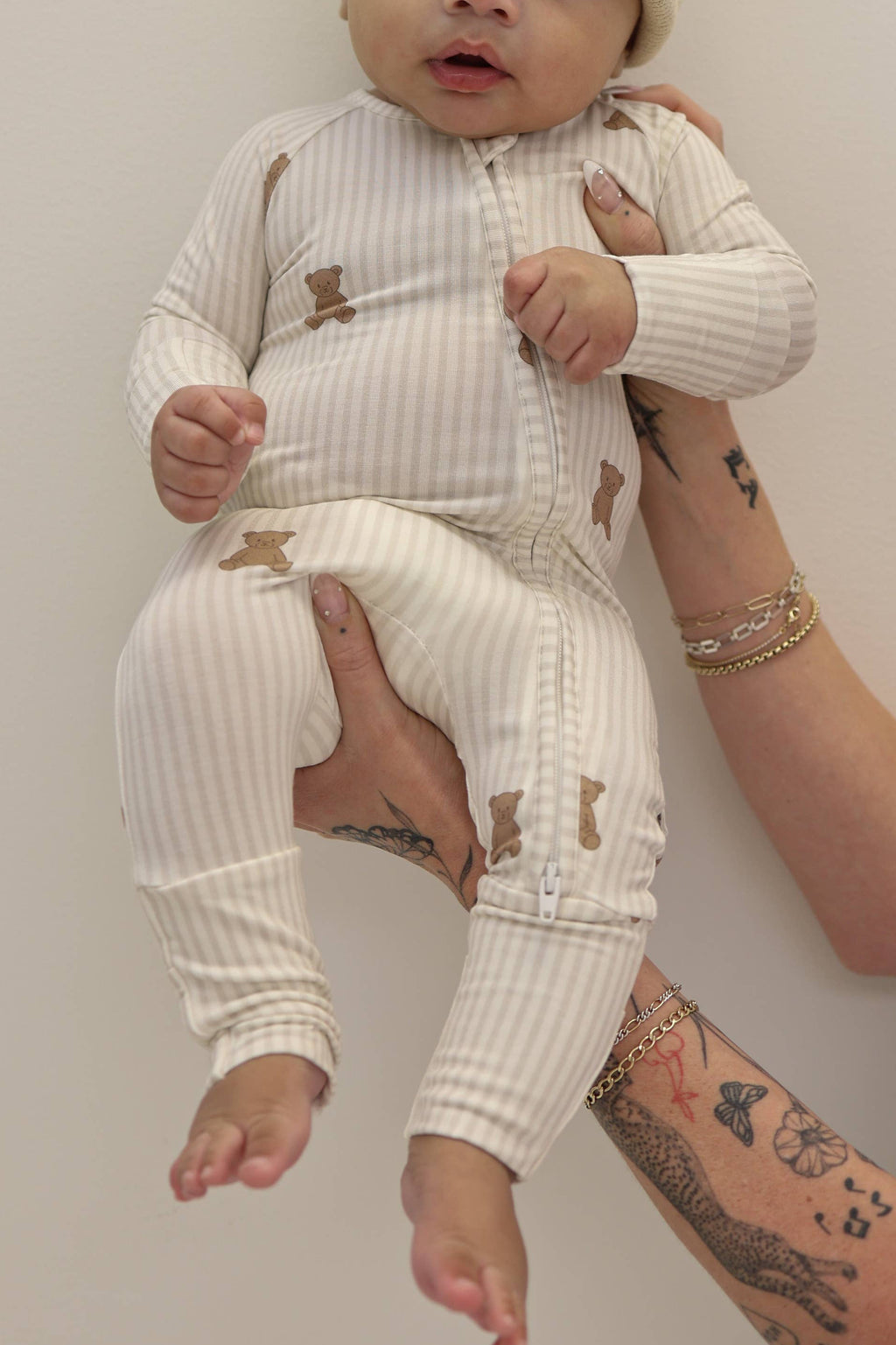 Bamboo Zip Pajamas | Teddy: 6-12 Months