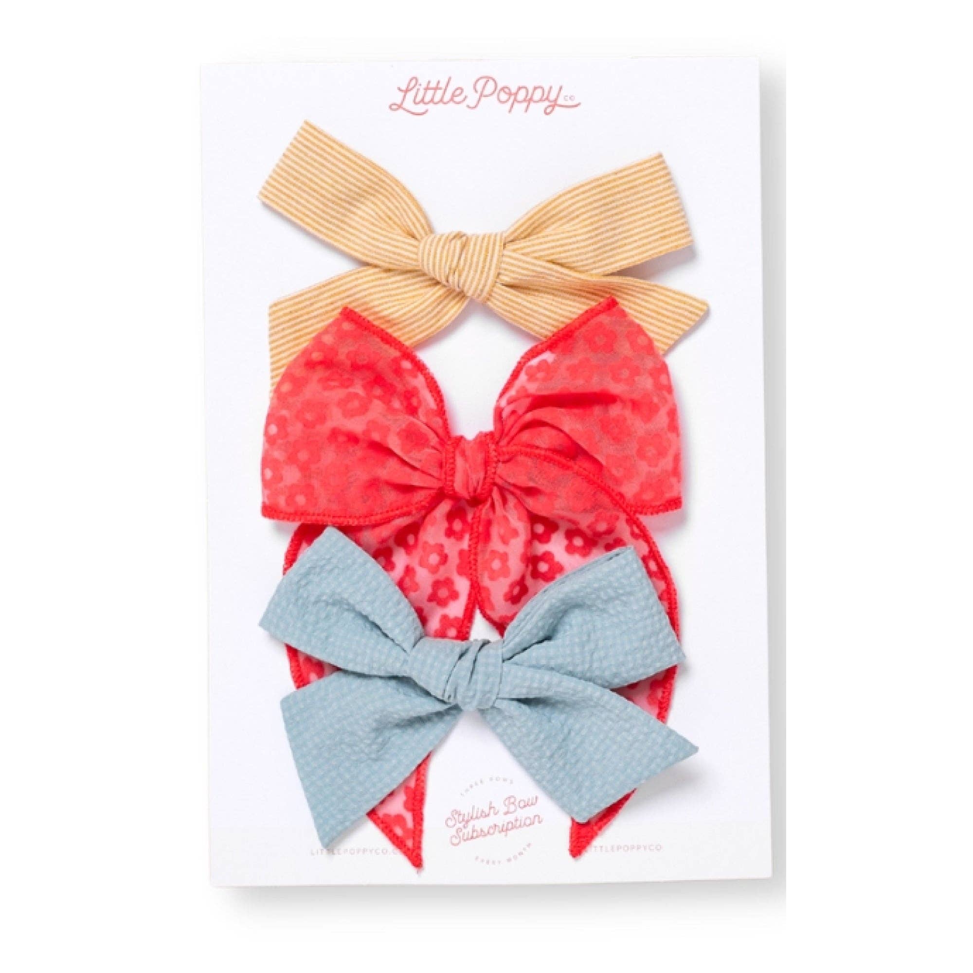 The Dahlia Bow Clip Set: Original