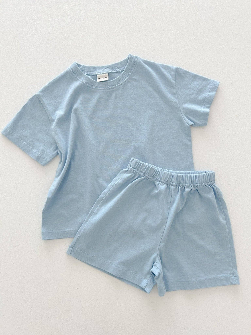 At Noon Baby/ Kids T-Shirt and Shorts Set: Blue / 3-4T