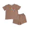 Easy There Tiger Organic Cotton Short Set: 4-5Y