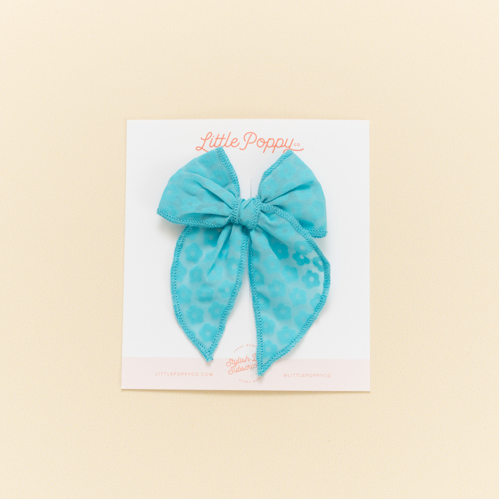 Laguna Ditsy Daisy Bow Clip: Original