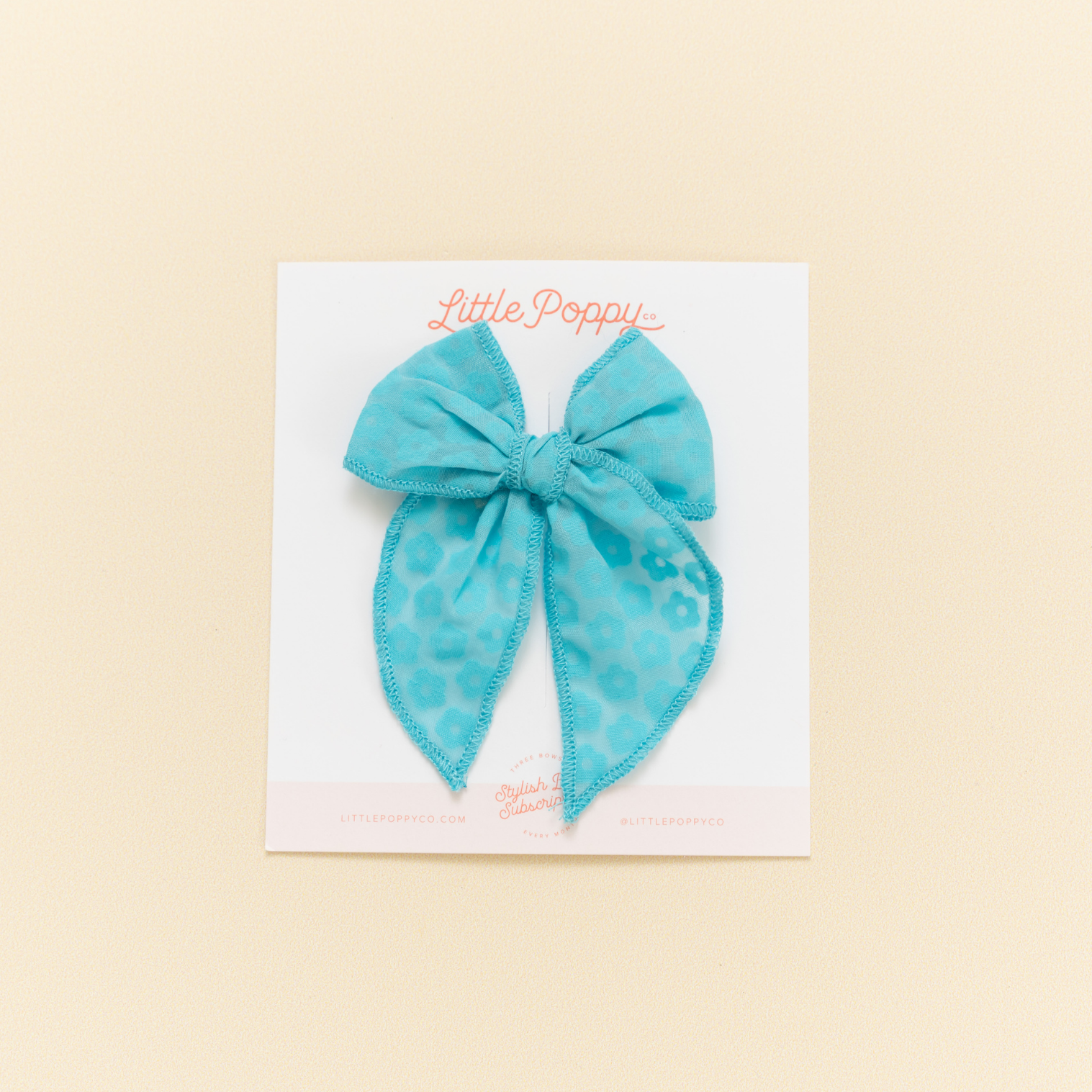 Laguna Ditsy Daisy Bow Clip: Original