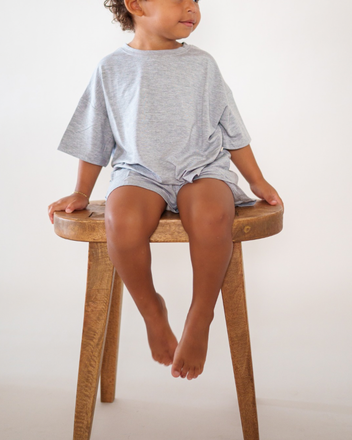 Oversized Modal T-Shirt: Milk / 9-12M