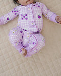 Bamboo Zip Romper | Raspberry: 3-6M