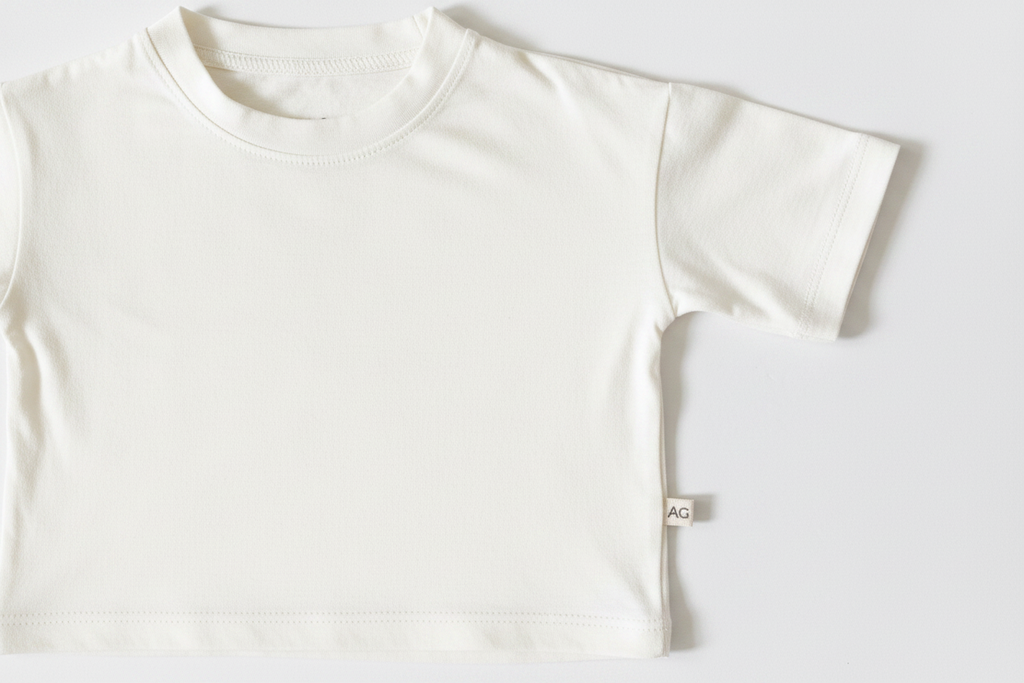 Oversized Modal T-Shirt: Milk / 4-5T