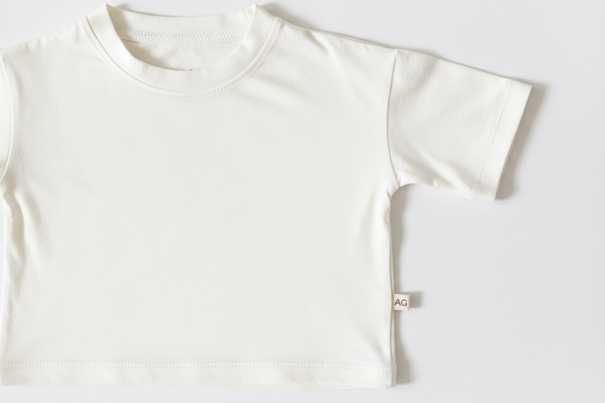 Oversized Modal T-Shirt: Milk / 4-5T
