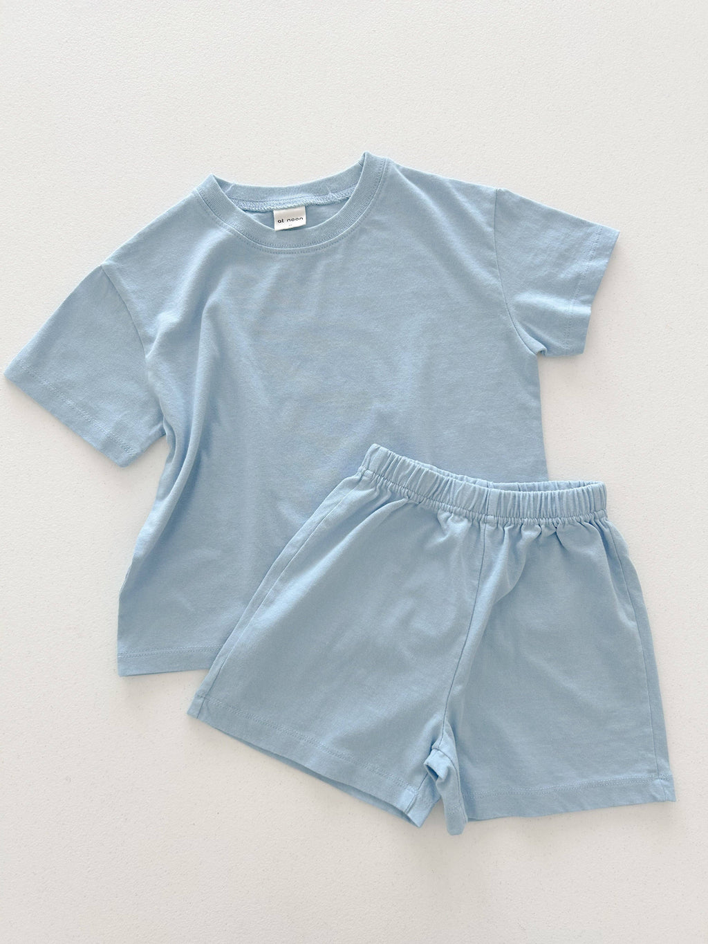 At Noon Baby/ Kids T-Shirt and Shorts Set: Blue / 3-4T
