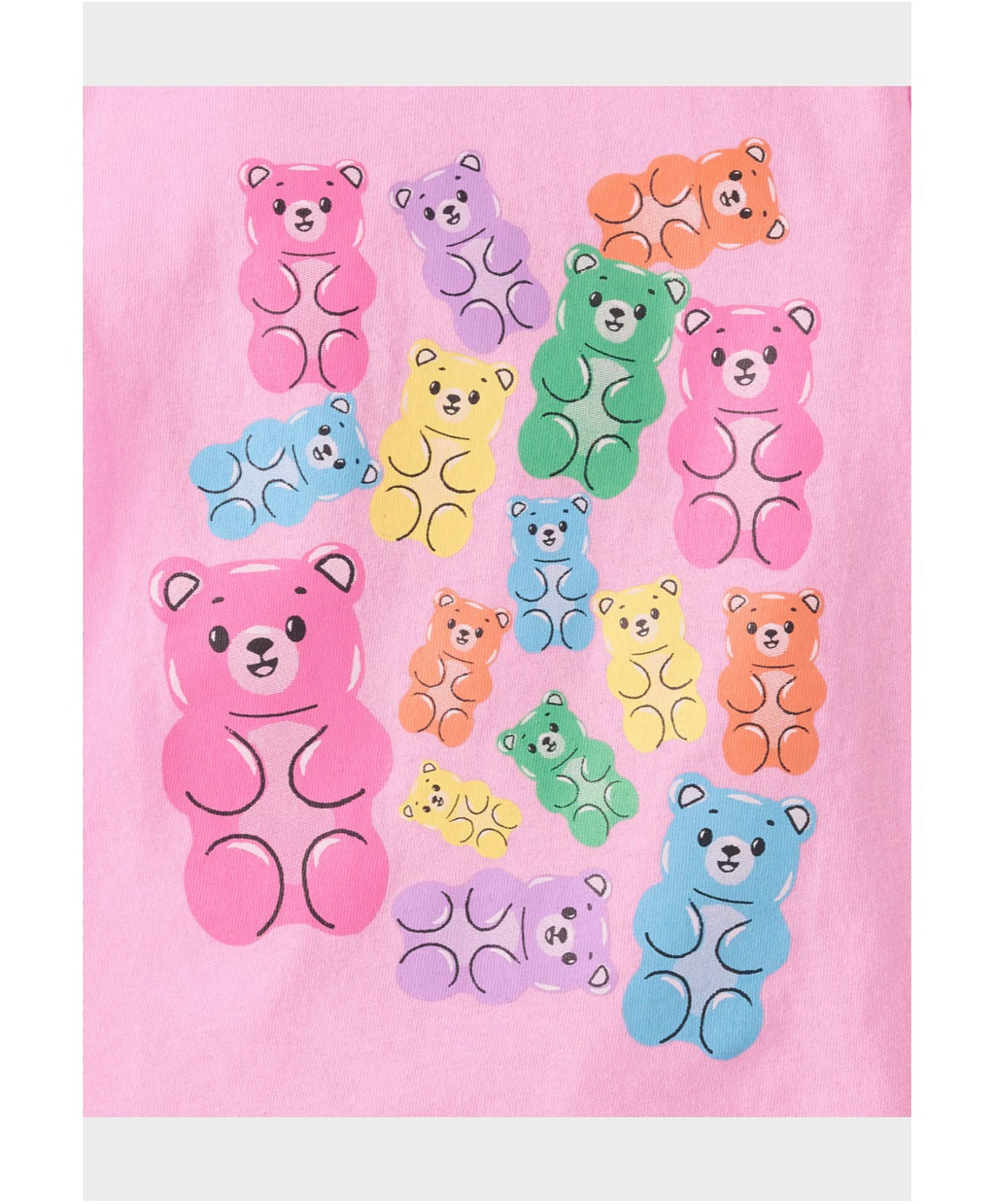 Baby And Toddler Girls Candy Bear Graphic Tee - Pink/ 4T