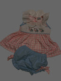 🐄🎀 gingham & cows set 12M