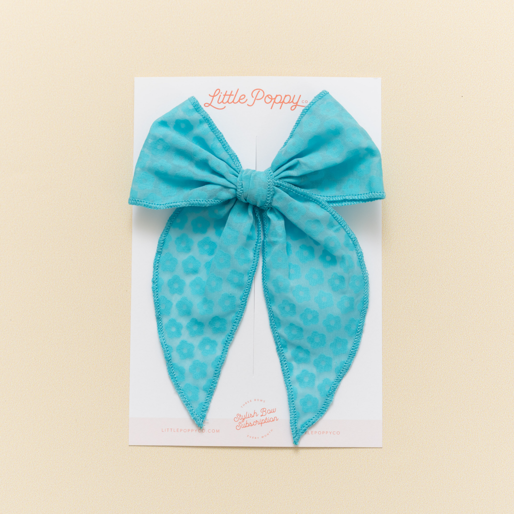 Laguna Ditsy Daisy Bow Clip: Original