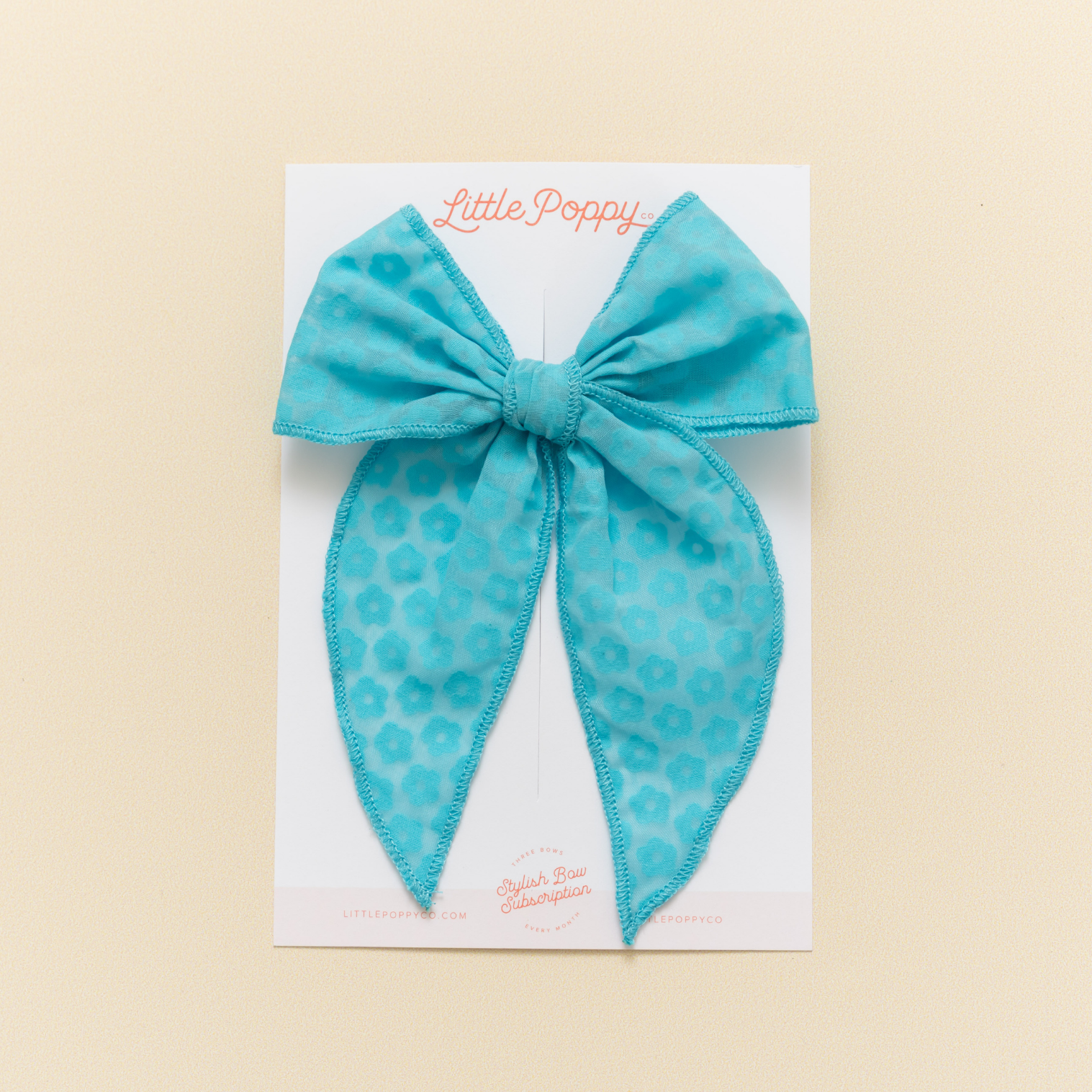 Laguna Ditsy Daisy Bow Clip: Original