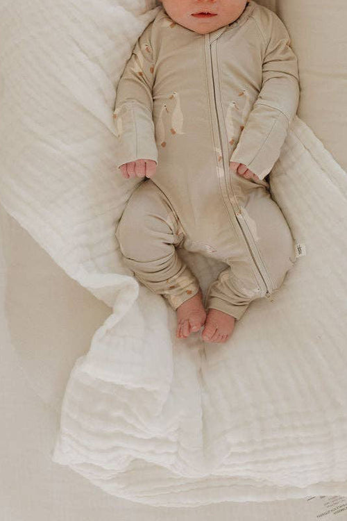 Bamboo Zip Pajamas | Silly Goose: 12-18 Months