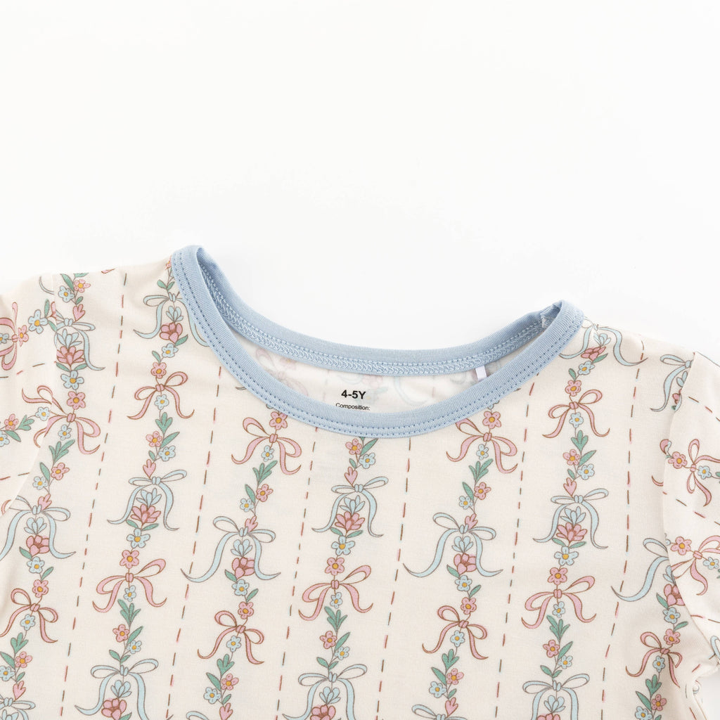 Bow Blossom (Long Sleeve PJ): 2T