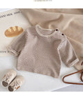 Baby Khaki Stripe T-Shirt: Khaki / 6-12M